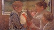 Mary Cassatt Mary readinf for her grandchildren oil on canvas